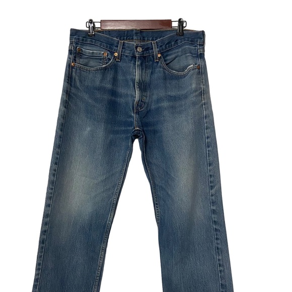 Levi’s 505 Regular Fit Straight Leg Jeans Blue - Picture 2 of 15